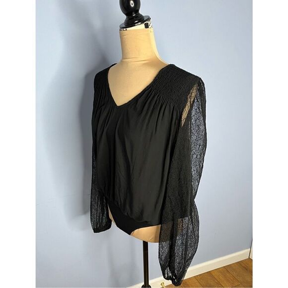 BRAND NEW - Mustard Seed by Buckle Women’s L Woven V-Neck Bodysuit - Picture 8 of 12